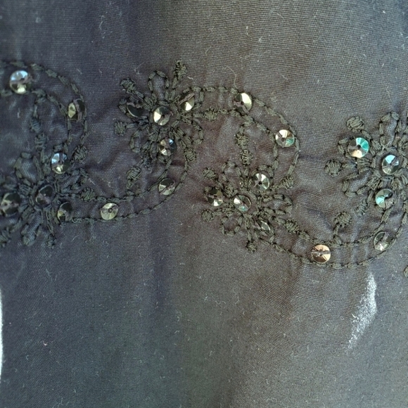 Vintage BILL BLASS Jeanswear Sequin Embroidered Casual Cotton Button-down - Picture 13 of 16